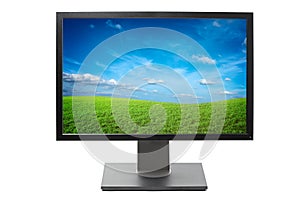 Computer monitor isolated