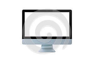 Computer monitor isolated on white background, Modern monitor
