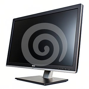 Monitor isolated on white background photo