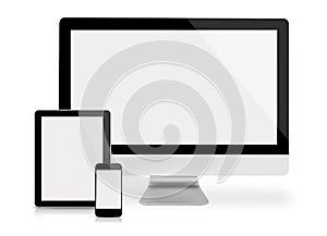 Computer monitor, tablet and phone