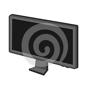 Computer monitor vector art, computer screen vector image, computer clip art, clip art computer