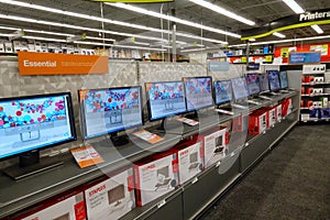 Computer Monitors at a Staples store