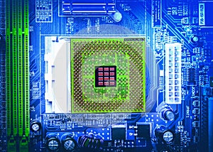 Computer motherboard electrical components