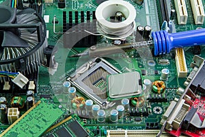 Computer motherboard and equipment repair.