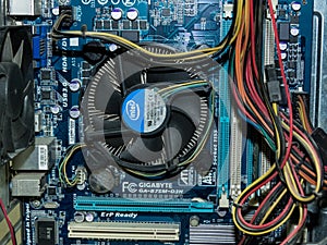 Computer Motherboard & Hardware Component.