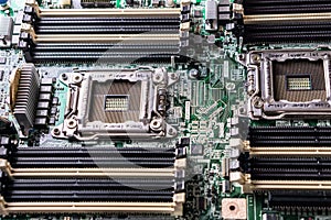 Computer motherboard without parts