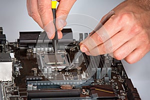 Computer motherboard repair process
