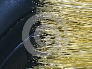 Computer mouse and brush for cleaning