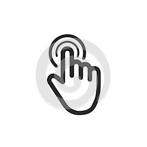 Computer mouse click cursor. Cursor icon. Vector illustration.