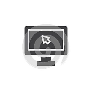 Computer mouse cursor click vector icon