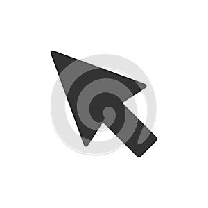 Computer mouse cursor icon in flat style. Arrow cursor vector il