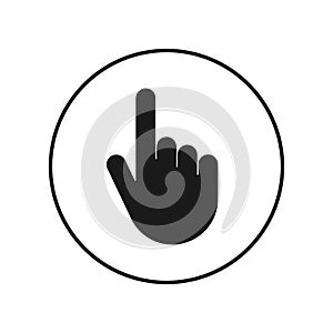 Computer mouse cursor pointer. Hand cursor icon. Web design