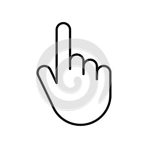 Computer mouse cursor pointer. Hand cursor icon. Web design