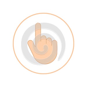 Computer mouse cursor pointer. Hand cursor icon. Web design