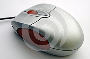 Computer mouse diagonal view