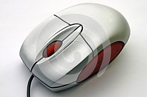 Computer mouse from diagonal view