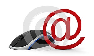 Computer mouse and e-mail sign