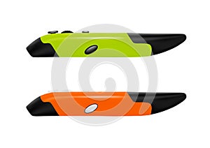 Computer mouse in the form of pens in vector.