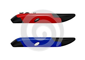 Computer mouse in the form of pens in vector.