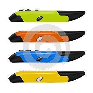 Computer mouse in the form of pens in vector.Computer mouse for drawing.