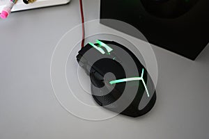 Computer mouse for gamers, can be used in games and on a personal computer. Details