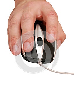 Computer mouse and hand