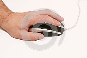 Computer mouse and hand