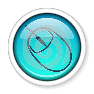 Computer mouse icon button