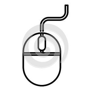 Computer mouse icon representing pointing device for computer navigation