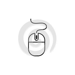 Computer mouse icon. Simple element illustration. Computer mouse symbol design template. Can be used for web and mobile