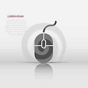 Computer Mouse icon. Vector illustration. Business concept mouse cursor pictogram