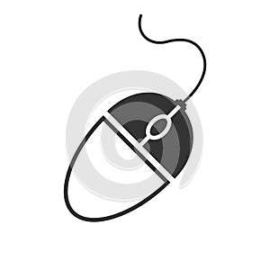 Computer Mouse icon. Vector illustration. Business concept mouse cursor pictogram