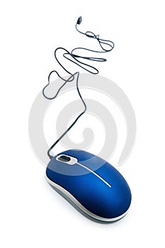 Computer mouse isolated