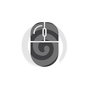 Computer mouse left click icon vector