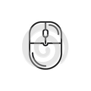 Computer mouse line icon