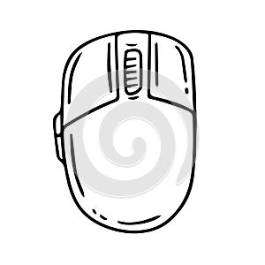 Computer mouse line icon. Vector symbol in trendy flat style on white background. Web sing for design.