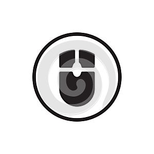 Computer mouse logo icon design template vector