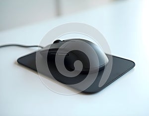Computer Mouse Pad Isolated on White Background