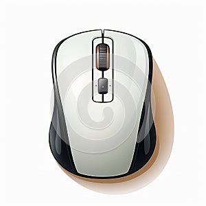 Graphic Illustration Of Dansaekhwa Style Computer Mouse photo