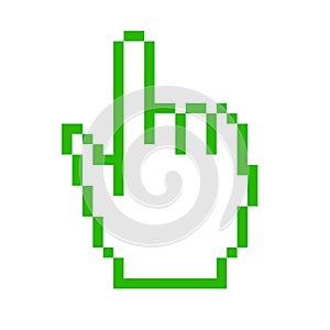 Hand mouse pointer. Computer mouse pointer hand icon.