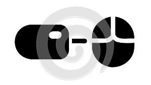 Computer mouse, pointing device, desktop peripheral, digital navigation, user interface, vector design Generative AI