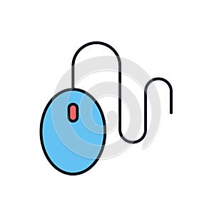 Computer Mouse related vector icon