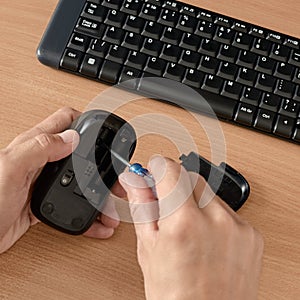 Computer mouse repairing