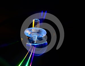 Computer Mouse Scroller Wheel with Rays Stock Photograph