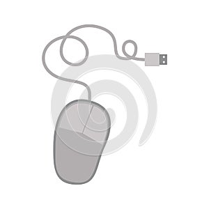 Computer mouse with USB cable