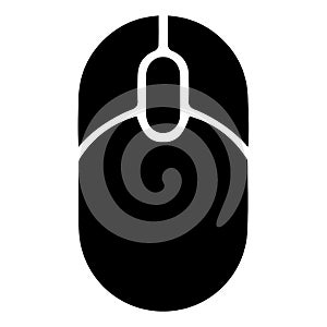 Computer mouse vector icon. Simple isolated vector symbol. Computer mouse icon