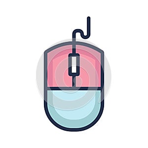 Computer mouse Vector icon which can easily modify or edit