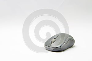 Computer mouse wireless on white background