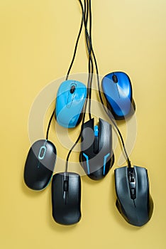 Computer mouses.