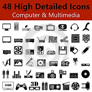 Computer and Multimedia Smooth Icons